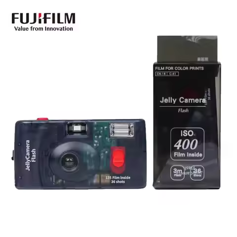 New FUJIFILM/Fuji Jelly Camera Oxygen Camera Transparent Film Camera Film Camera Point and Shoot Cam