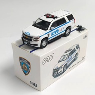 596 1: 64 Chevrolet Sabo Ban NYPD Simulation Alloy Car Model Collection Ornaments