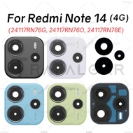 Back Camera Glass Lens For Xiaomi Redmi Note 14 4G Rear Camera Cover+Frame Bezel Replacement 24117RN