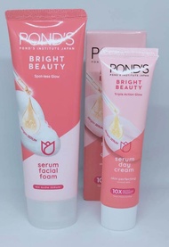 Paket 2IN 1 PONDS - serum facial foam Ponds White Beauty 50g Dan Pelembab cream Ponds white beauty