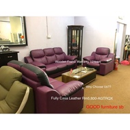 Sofa Casa Leather(Fully) 1+2+3