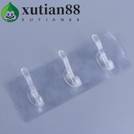 XUTIAN Storage Rack PVC Multi-Application for Bathroom,Kitchen Traceless Transparent Clothes Hanger