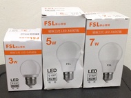LED燈膽 三個 3W 5W 7W 白光（E27大頭）燈泡 light bulb