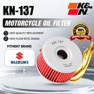 K&N Motorcycle Oil Filter KN-137 For Suzuki DR650/DR800