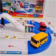 Tayo Play Parking Lot Toy Set For Tayo Bus Car Parking For Educational Children