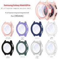 Suitable for Samsung Galaxy watch5 pro 45mm case PC + tempered glass watch5pro protective case