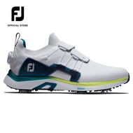 FootJoy FJ HyperFlex BOA Men's Golf Shoes- White/Lime [WIDE WIDTH FIT]