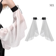 NEX Bishop Sleeve Sheer Dress Decorative Long Sleeve Elegant False Sleeves