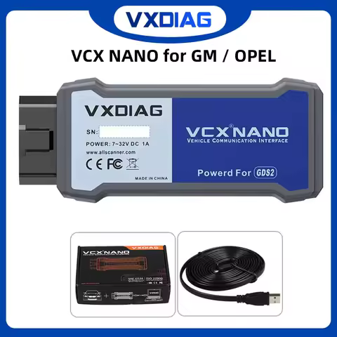 USB Version VXDIAG VCX NANO for GM for OPEL GDS2 V2023.10.19 Tech2WIN 16.02.24 DPS 4.52 Diagnostic T