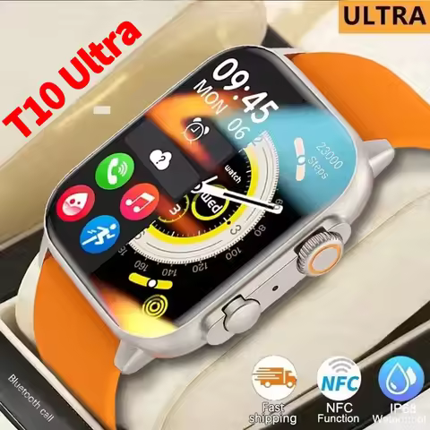 Smart Watch T10 2 2025 Men 49mm Series 8 2.3 "AMOLED Screen NFC Compass Waterproof For Apple Watch I