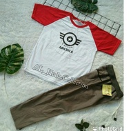 Boys' Clothes, Children's Set, T-shirt, Long Rib Pants, Ages 1 2 3 4 5 6 7 8 9 10 Years –MR.01Jn22d