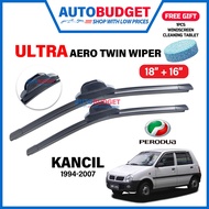 PERODUA KANCIL 1994 - 2007 ULTRA Aero Twin Wiper | UNIVERSAL ADAPTER | KANCIL Wiper Set (18" +16") W