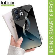 Softcase Glossy Glass Case Infinix Smart 8 pro SK-201 Soft Case Infinix Smart 8 Hd Glass case Infinix Smart 8