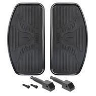 สีดําด้านหน้า Footpegs Floorboards เท้าสําหรับ Honda Yamaha V-STAR XVS 400 Kawasaki Suzuki Intruder