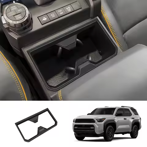 For Toyota 4Runner 4 Runner 2025 2026 ABS Front Drainage Cup Frame Cover trim Front Water cup Cover 