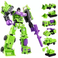 Original In Stock 20cm 6 in 1 Transformation Toy Mini Devastator Action Figure Model Statue Robot Co