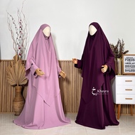 Khayra Muslimah – Syifa Batwing French Khimar Cutting V Lancip Marbella Anti UV Abaya Set | Exclusiv