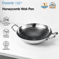 freemir Honeycomb Non-stick Stainless Steel 316 Wok Pan (24/30/36cm)