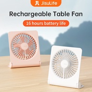 JISULIFE Mini Fan Portable Desktop Fan USB Charging Foldable Quiet