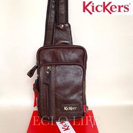Kickers Chest Bag Crossbody Bag Genuine Leather 100% Original 89861