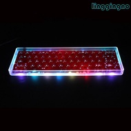 RR Clear Mini Keyboard GH60 Plastic for Case for 60% Mechanical Gaming Keyboard Com