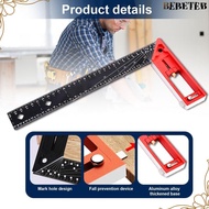 BEBETEB Right Angle Ruler, Angle 45/90 Gauge L Square Right Angles Ruler Measuring Ruler,  Universal