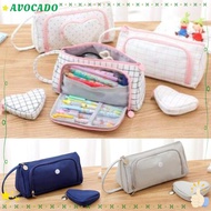 AVOCAYY Pencil Box Pouch, School Supplies Office Stationary Supplies Pencil ,  Stationery Storage Organizer Large Capacity Canvas Pencil Cases Bag