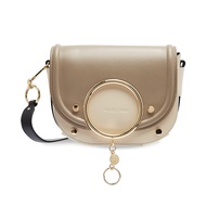 See By Chloe2020 Spring Summer Color Matching Leather Metal Ring Female Bag Shoulder Bag Messenger B