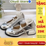 (GOOD QC STANDARD VERSION) Women's lolita shoes TYPE 1 silver round toe, classic style, suitable for