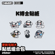 Bộ Dán Hình Cá Mập Mèo Và Sò Điệp ProK Lab Furry Hóa Thân Thú Cưng Sticker Dán Đồ Dùng Văn Phòng Phẩ