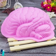 AINTP Brain Silicone Mold, Human Brain Shape Body Parts Human Brain Cake Mould, Baking Tool Scary 3D
