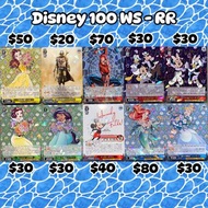 Disney 100 Weiß Schwarz WS RR 卡 #TCG #Belle #Jasmine #Snow White #Spiderman #Ariel #Cinderella #Mickey