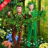 Pokok besar kanak-kanak baru, pokok kecil, pakaian persembahan perlindungan alam sekitar, kanak-kana