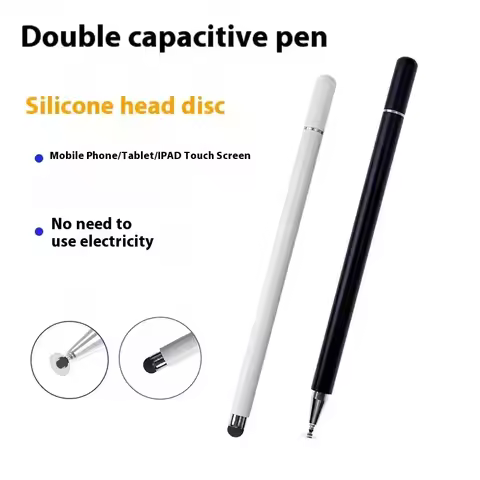 2 In 1 Universal Stylus Pen For IPad Huawei Tablet Pen Drawing Painting High Precision Tip Silicone 