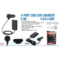 C80 4 PORT CAR USB CAR CHARGER