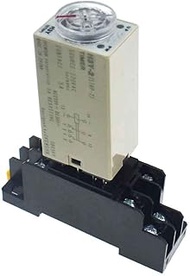 RELAND SUN AC 110/220V DC12/24V H3Y-2 Time Delay Relay Solid State Timer 1S-60M DPDT with Socket (22