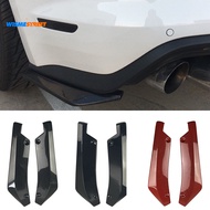 2Pcs Universal Car Rear Bumper Lip Spoiler Diffuser Splitter Scratch Protector