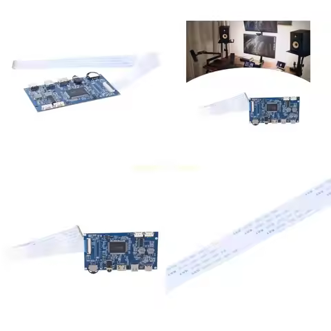 M5TD 1 Set LCD Panel Driver Board with EDP Cable Supports USB 5V Input RTD2556 Main Control Intellig