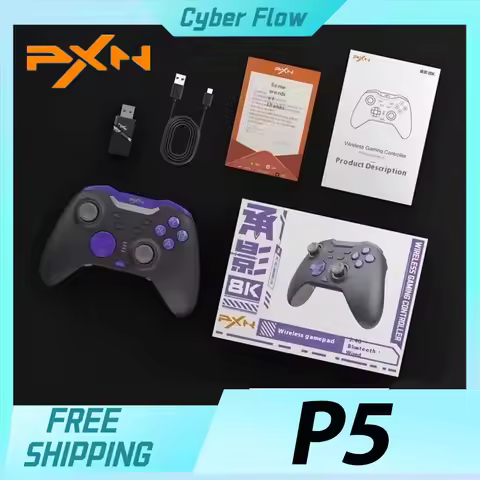 PXN P5 8K Three Modes Bluetooth Wireless Gamepads 8000Hz Polling Rate Hall Trigger For PC NS Phone C