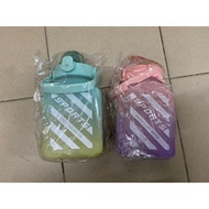 1.5L Botol Air Large Volume 1500ml Water Bottle with Straw