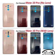 NEW Back Battery Cover Glass For Huawei Mate 10 Pro Housing Case battery back cover Parts Replacement With Adhesive Camera Lens
