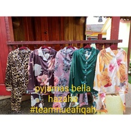 pyjamas bella hazaha satin/baju tidur bella hazaha satin/baju tidur satin custome made bella hazaha
