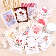 DANY (CARD 02) COMBO of 5 FLOWER-SHAPED PAPER CARDS WITH HAPPY, THANK YOU October 20 November 20 Mar