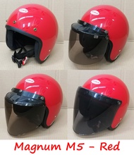 Helmet Magnum M5 - RED ( L Big Size ) SGV MHR KHI BELL MS88