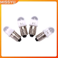 MISSYU 5pcs E10 Led Bulb DC 3V 4.5V Instrument Bulb Indicator Bulb Flashlight Bulb MISSYU