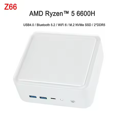 SZBOX Z66 Ryzen 5 6600H Z7 intel 13260H Mini PC Windows 11 DDR5 M.2 NVME SSD 2.5G LAN HDMI2.0 USB4.0