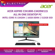 Acer Aspire C241800-13420W11S 23.8" FHD All-In-One Desktop PC(i5-13420H,16GB,512GB SSD,Intel,W11,HS)