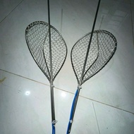 Fish jack stainless steel racket skewer (50cm skewer - racket 15x20cm)