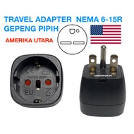 Eu to USA Plug Adapter Standard Socket Travel Converter USA 3PIN To Eu / Type C Type E/F Type J Type
