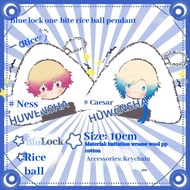 Blue Lock Fan Plush Keychain Kaiser, Ness, Nagi Seishiro Isagi Yoichi Cute Rice Ball Character Plush